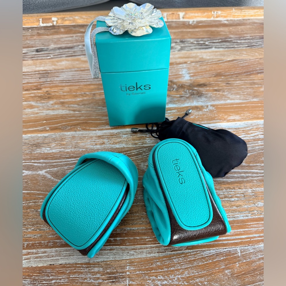 TIEKS Tieks blue classic limited edition 9 New unworn - Picture 2 of 6